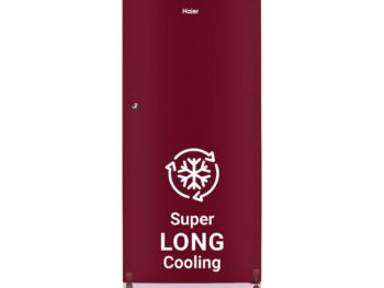 Haier 190 L, 2 Star, Direct-Cool Single Door Refrigerator (HED-202RS-P, Red Mono)