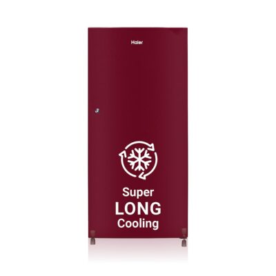 Haier 190 L, 2 Star, Direct-Cool Single Door Refrigerator (HED-202RS-P, Red Mono)