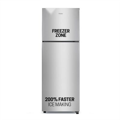 Haier 240 L, 2 Star, Frost Free Double Door Refrigerator (HEF-252EGS-P, Moon Silver)
