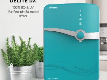 Havells Delite DX Water Purifier (Green and White), RO+UV+UV LED, 24*7 Tank Sanitization, Copper+Zinc+Minerals, 8 Stage Purification, 6.5L SS Tank, Suitable for Borwell, Tanker & Municipal Water