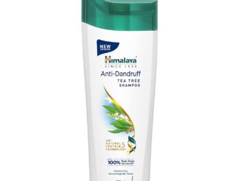 Himalaya Anti-Dandruff Tea Tree Shampoo, Removes up to 100% Dandruff, Soothes Scalp & Nourishes Hair, with Tea Tree oil and Aloe Vera, for men and women, 180ml