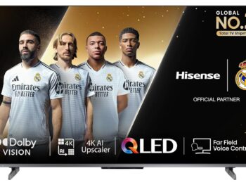 Hisense 108 cm (43 inches) E68N Series 4K Ultra HD Smart Google QLED TV 43E68N (Grey)