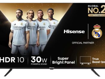 Hisense 80 cm (32 inches) E43N Series HD Ready Smart Google LED TV 32E43N (Black)