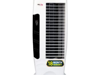 IBELL High-Speed Tower Fan - 25ft Air Delivery, Energy Efficient, 4-Way Air Flow, Anti-Rust Body, Low Power Consumption (White)