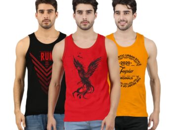 JUGULAR Men's Printed Regular Fit Vest New York City