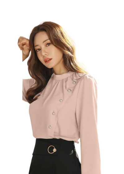 Jashudi Women's Solid Regular Fit Blouse