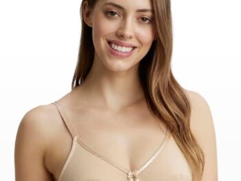 Jockey 1242 Women's Wirefree Non Padded Super Combed Cotton Elastane Stretch Medium Coverage Cross Over Everyday Bra with Adjustable Straps
