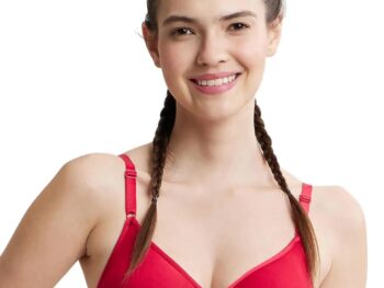 Jockey 1581 Women's Wirefree Non Padded Super Combed Cotton Elastane Stretch Medium Coverage Beginners Bra with Ultrasoft and Durable Underband