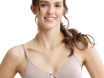 Jockey 1722 Women's Wirefree Non Padded Super Combed Cotton Elastane Stretch Medium Coverage Everyday Bra with Concealed Shaper Panel and Adjustable Straps