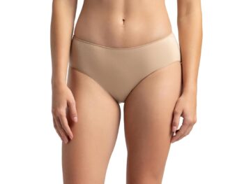 Jockey 1802 Women's High Coverage Micro Modal Elastane Stretch Mid Waist Hipster with Ultrasoft Concealed Waistband