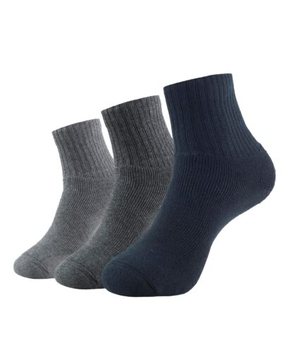 Jockey 7036 Men's Compact Cotton Terry Ankle Length Socks With Stay Fresh Treatment (Pack of 3)