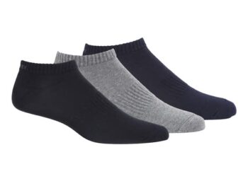 Jockey 7097 Men's Compact Cotton Stretch Low Show Socks With Stay Fresh Treatment (Pack of 3)