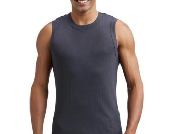 Jockey 9930 Men's Super Combed Cotton Rib Solid Round Neck Muscle Vest