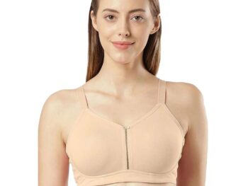 Jockey ES24 Women's Wirefree Non Padded Super Combed Cotton Elastane Stretch Full Coverage Plus Size Bra with Side Panel Support and Plush Lining Cup