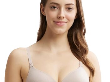 Jockey JW11 Women's Wirefree Padded Tencel Lyocell Elastane Stretch Full Coverage Multiway T-Shirt Bra with Adjustable Straps