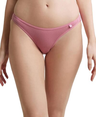 Jockey SS02 Women's Super Combed Cotton Elastane Stretch Low Waist Bikini with Concealed Waistband and Stay Fresh Treatment