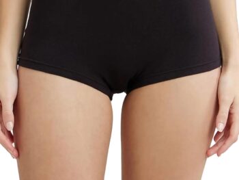 Jockey SS04 Women's High Coverage Super Combed Cotton Elastane Stretch Mid Waist Boy Shorts with Concealed Waistband and StayFresh Treatment