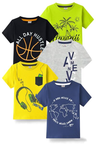 Kuchipoo Boys Half Sleeves Cotton T-Shirt