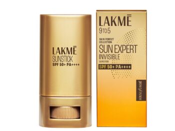LAKMÉ Sun Expert Invisible Sunstick For All Skin Types Spf 50+ Pa++++ For Uva/B,No White Cast,On The Go Protection 18G