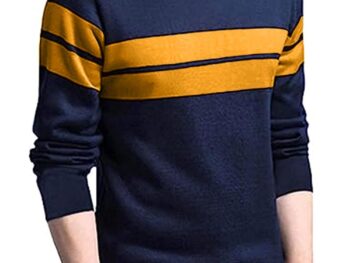 LEOTUDE Men's Full Sleeve Regular Fit Tshirt, Round Neck Cottonblend T-Shirt (Color Multicolor)
