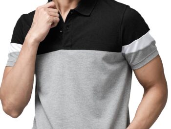 LEOTUDE Men's Regular Fit Half Sleeve Matty Polo T-Shirt | Plus Size Also Available (Color Multicolor)