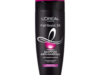 L'Oreal Paris Anti-Hair Fall Shampoo, Reinforcing & Nourishing for Hair Growth, For Thinning & Hair Loss, With Arginine Essence and Salicylic Acid, Fall Resist 3X, 180 ml
