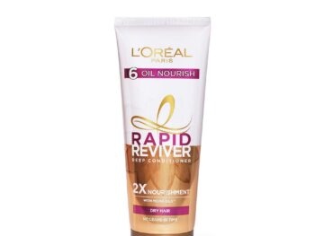 L'Oreal Paris Deep Conditioner, With Micro-Oils, Deeply Nourishes Dry Hair, No-Leave In Time, Rapid Reviver 6 Oil Nourish, 180ml