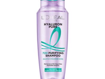 L’Oréal Paris Hyaluron Pure 72H Purifying Shampoo, For oily scalp & dry hair with salicylic and hyaluronic acid, 200 ml
