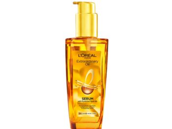 L'Oreal Paris Serum, Protection and Shine, For Dry, Flyaway & Frizzy Hair, With 6 Rare Flower Oils, Extraordinary Oil, 100ml