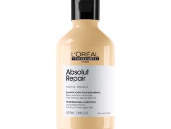 L'Oréal Professionnel Absolut Repair Shampoo for Dry & Damaged Hair - 300ml | Professional shampoo for Strengthening and Repairing Hair, With Protein & Omega-9, For Men & Women