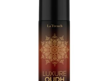 La French Luxure Oudh Unisex Deodorant | Long Lasting Body Spray | Deodorant for Men & Women | Refreshing Oud Aroma | Easy to Carry Gym Office Parties 150ml