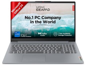 Lenovo IdeaPad Slim 3 13th Gen Intel Core i7-13620H 15.6" (39.62cm) FHDIPS300 Nits Thin&Light Laptop (16GB/512GB SSD/Intel UHDGraphics/Win11/Office Home 2024/1YrADP Free/ARCTIC-Grey/1.6Kg), 83EM00GTIN