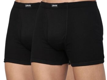 Levi's Men's Cotton Style #010 Comfort Regular Fit Solid Boxer Brief