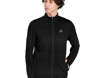 London Hills Full Sleeve Polyester Full Zip with Pocket Solid Men's Sports Track Standard Length Jacket