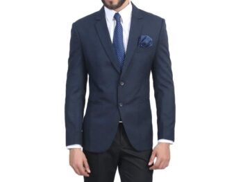 MANQ Men's Slim Fit Single Breasted Blazer