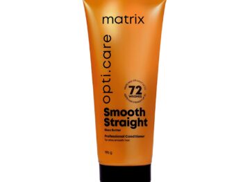 MATRIX Opti.Care Smooth Straight Professional Conditioner for Frizzy, Unmanageable Hair | 96Hr Frizz Control | Used by 1 Lakh Hairstylists | with Shea Butter, 196gm