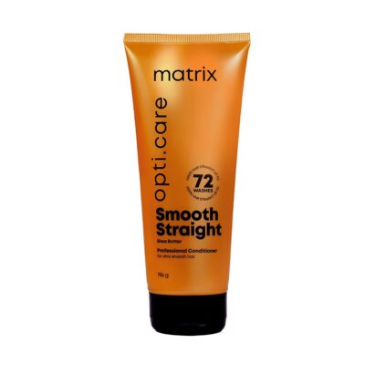 MATRIX Opti.Care Smooth Straight Professional Conditioner for Frizzy, Unmanageable Hair | 96Hr Frizz Control | Used by 1 Lakh Hairstylists | with Shea Butter, 196gm