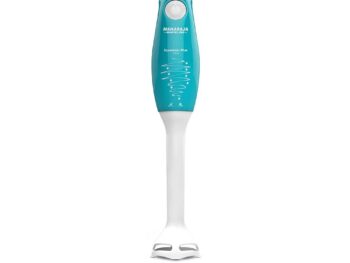 Maharaja Whiteline Speedmix Plus Hand Blender with Stainless Steel Blades | Long Lasting Performance with 175 Watts Motor | Detachable Plastic Foot | 2 Year warranty (Turquoise Blue & White)