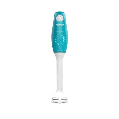 Maharaja Whiteline Speedmix Plus Hand Blender with Stainless Steel Blades | Long Lasting Performance with 175 Watts Motor | Detachable Plastic Foot | 2 Year warranty (Turquoise Blue & White)