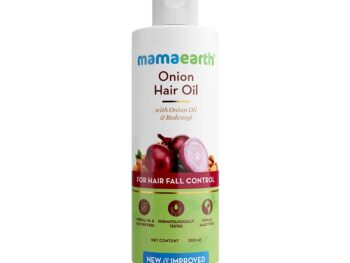 Mamaearth Onion Hair Oil with Onion Oil & Redensyl for Hair Fall Control | Boosts Hair Growth | Adds Strength & Shine | 200 ml