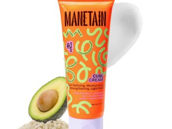 Manetain Curl Cream 100ml for Curly & Wavy Hair | Hydrating, Frizz Control, Curl Definition & Soft Hold | Sulfate-Free, Paraben-Free, Vegan Hair Cream