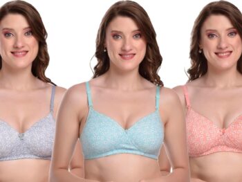 MiEstilo Seamless Molded Cup Padded Bra for Women's Combo (Multicolor, Pack of 3)