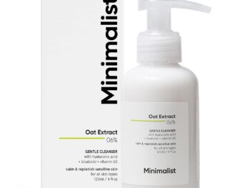 Minimalist Gentle Face Wash With 6% Oat Extract & Hyaluronic Acid For Sensitive Skin (Dry to Normal) | Sulphate Free | Non-Drying | Fragrance Free | Gentle Cleanser (120 ML)