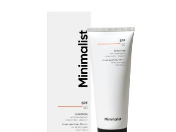 Minimalist Sunscreen SPF 50 PA++++ | Clinically Tested in US (In-Vivo) | Lightweight with Multi-Vitamins | No White Cast | Broad Spectrum | For Women & Men | 30g (Pack of 1)