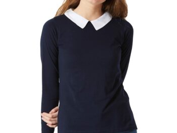 Miss Chase Women's Cotton Full Sleeve Collared Regular Fit Top