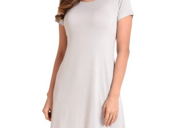 Miss Lavish London Casual Dress - Summer Dresses for Women, Girls - T Shirt Short Sleeve Loose Woman Dress for Work, Home