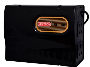 NEXTRON Voltage Stabilizer for Smart LED TV for 32/43/55 inchs+ Set Top Box+Home Theater System/Gaming Console (Black)(90-290Vwith 5 Years Warranty, ((90-290V)) (Range 90-290V)