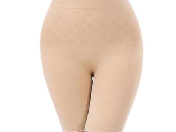 NIRDAMBHAY Tummy Tucker Women's High Waist Anti Rolling Strips Shapewear Comfortable Slimming Panties Underwear Body Compression Shorts (Size : 32 to 40 Inch)