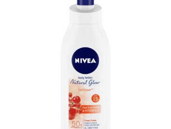NIVEA Body Lotion Natural Glow, Cell Repair, Spf 15 & 50X Vitamin C 400ml