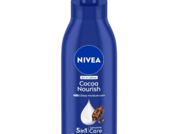 NIVEA Cocoa Nourish 400ml Body Lotion with Deep Moisture Serum| 48 H Moisturization | With Cocoa Butter & Coconut Oil | Non Greasy & Healthy Looking Skin |For Very Dry Skin